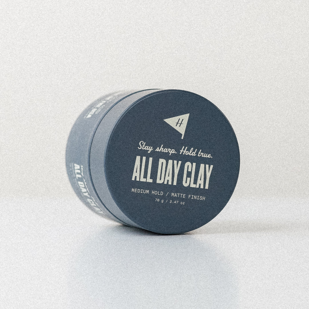 All Day Clay lid on white background